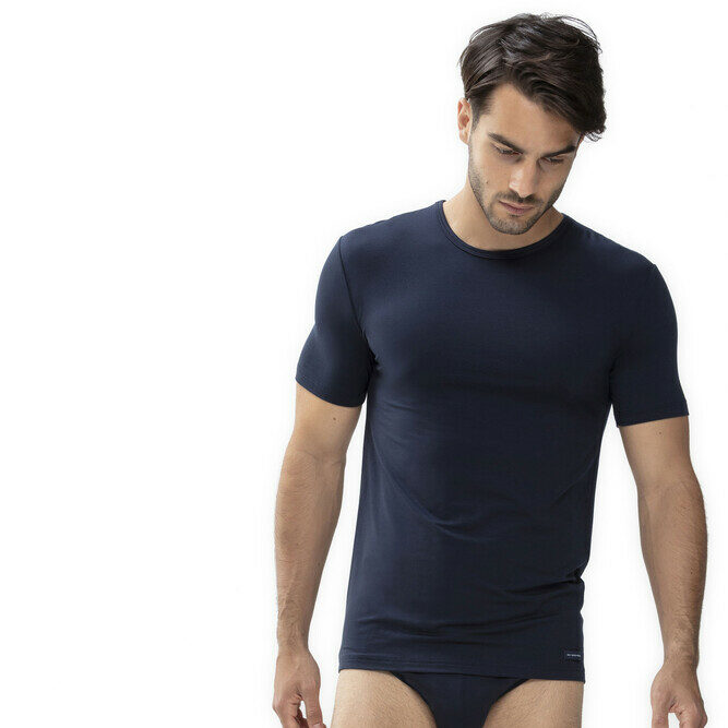 Mey Serie Network Shirt Kurzarm Marine