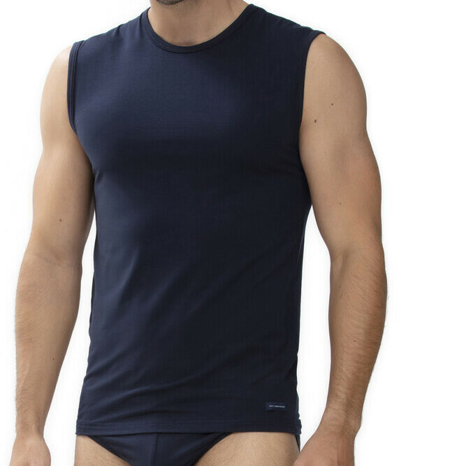 Mey Serie Network Muskel-Shirt Marine
