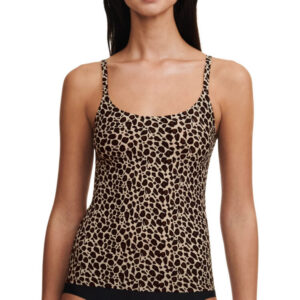 Chantelle Softstretch Top mit Spaghettiträgern Leopard