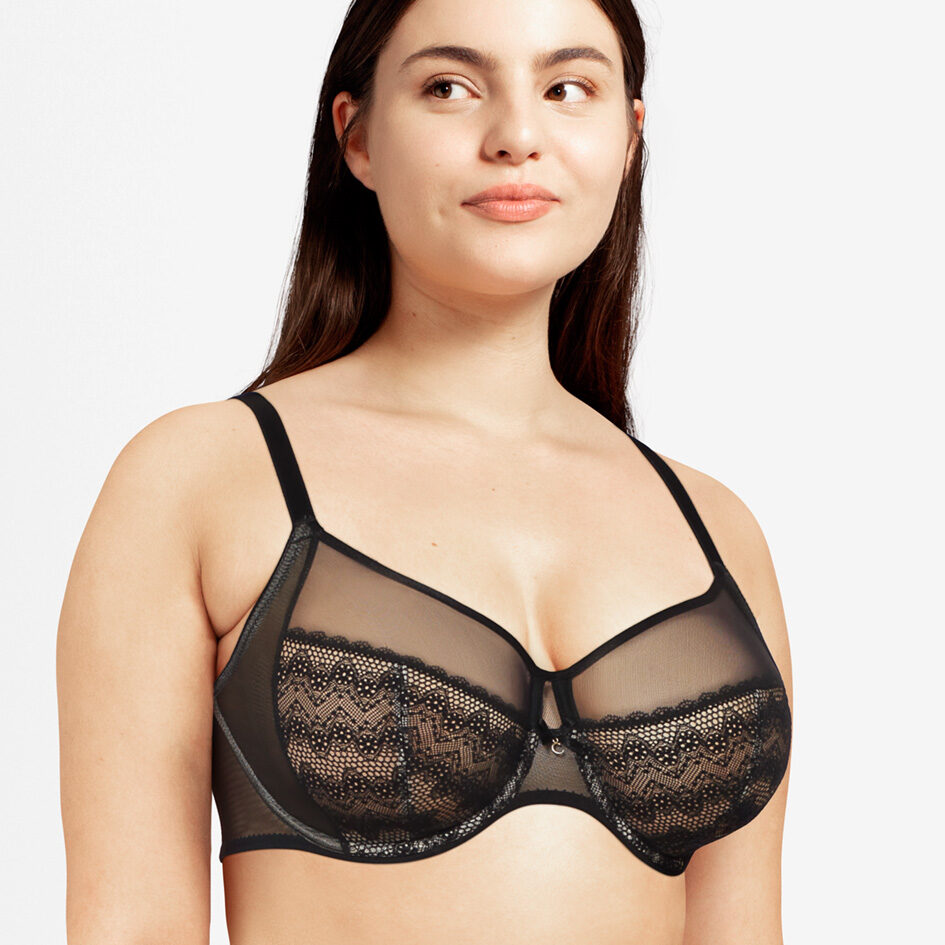 Chantelle Revele Moi Bedeckender Bügel-BH Schwarz