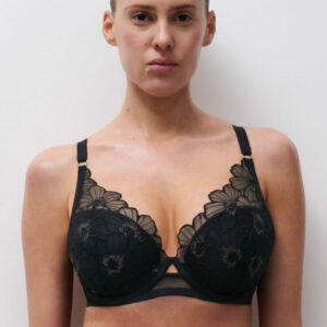 Chantelle Lush Plunge T-Shirt-BH Schwarz